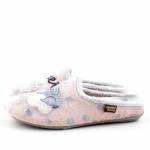 MANITU 320093-42 szare różowe pantofle damskie