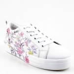FILIPPO DP6056/24 WH FL białe kwiaty sneakersy damskie wl24