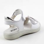 IMAC 3811904 1005 white/silver białe srebrne sandały dziewczęce