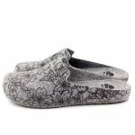 SCHOLL LAYE SZARE KWIATY PANTOFLE *DP*