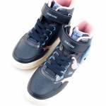 GEOX J568WH 0BCKN C0694 SKYLIN GIRL granatowe różowe półbuty dziewczęce jz25