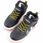 GEOX J56MCD 054FU C0048 BUZZERLIGHT czarne sneakersy młodzieżowe jz25
