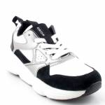 GEOX J04CNB BUBBLEX czarne białe sneakersy damskie *DP*