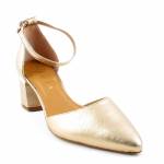 LA VIA 71186-5 złote sandały damskie