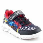 GEOX J55GAD 02ACE WROOM czarne czerwone sneakersy chłopięce wl25