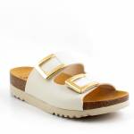 SCHOLL Monterey 2 STRAPS MED ivory klapki damskie MF315541030 OBUWIE MEDYCZNE wl25