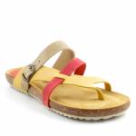 BLU SANDAL 8930 oliwkowe czerwone multi klapki damskie wl25 ESPANA IBIZA YOKONO *