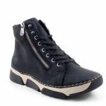 RIEKER 45920-01 czarne trzewiki damskie jz25