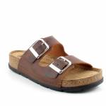 SCHOLL BORA MALAREN MED cognac brązowe klapki damskie MF318991175 wl25