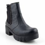 RIEKER 74562-00 czarne botki damskie jz25