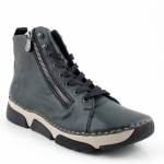 RIEKER 45920-54 zielone trzewiki damskie jz25