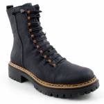 RIEKER 72653-00 czarne trzewiki damskie jz25