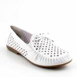 RIEKER L6352-80 E1/2 białe mokasyny półbuty damskie wl26
