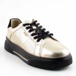 SERGIO LEONE SP-103 zlote półbuty damskie wl26