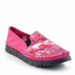 MACIEJKA 03512-73 fuxia złote półbuty damskie wl26