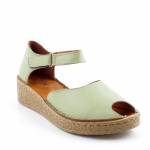 RIXA SHOES 58C2935 oliwkowe sandały damskie wl26