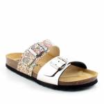 BRINKMANN 700067-82 multi złote klapki damskie wl26