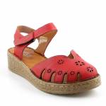 RIXA SHOES 58C2937 czerwone sandały damskie wl26