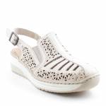 RIEKER 48763-60 beżowe sandały damskie wl26 TĘGOŚĆ E