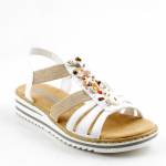 RIEKER V0656-80 białe sandały damskie wl26