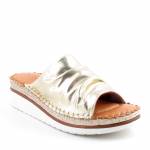 RIXA SHOES 58C2695 złote klapki damskie wl26