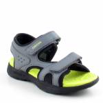 GEOX J45XC 015BC VANIETT C1267 szare limonka sandały dziewczynka wl26