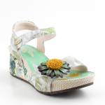 LAURA VITA 000770919FC miętowe sandały damskie WL26