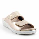SCHOLL ANTONIA ELASTIC MED MF008622329 złote klapki damskie wl26 tęgość