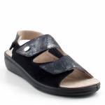 SCHOLL ANTONIA ELASTIC MED MF009241004 czarne klapki damskie wl26 tęgość