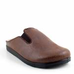 SCHOLL ELIO 24 MED MF015431019 brązowe pantofle męskie jz26
