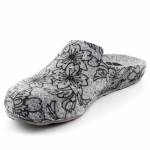 SCHOLL LAYE SZARE KWIATY PANTOFLE *DP*