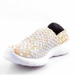 ROCK Samba Grey Veggie szare pomarańczowe półbuty damskie wl25