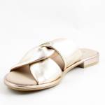 CAPRICE 27100-42 złote klapki damskie 959PLATINO METAL. wl25