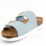 SCHOLL Monterey 2 STRAPS AD MED pale blue klapki damskie MF305831045 OBUWIE MEDYCZNE wl25