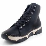 RIEKER 45920-01 czarne trzewiki damskie jz25