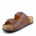 SCHOLL BORA MALAREN MED cognac brązowe klapki damskie MF318991175 wl25