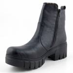 RIEKER 74562-00 czarne botki damskie jz25