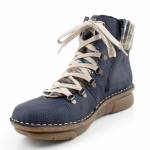 RIEKER 73343-15 granatowe trzewiki damskie jz25