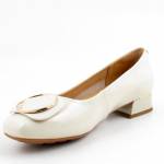 RAVINI A958-1B lakier beżowe czółenka damskie jz25