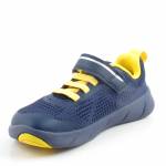 GEOX J65PDB 06K9J FOOT-RUN C0657 granatowe żółte półbuty młodzieżowe wl26