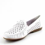 RIEKER L6352-80 E1/2 białe mokasyny półbuty damskie wl26