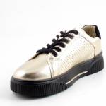 SERGIO LEONE SP-103 zlote półbuty damskie wl26