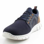 RIEKER B7796-14 G1/2 granatowe półbuty męskie wl26