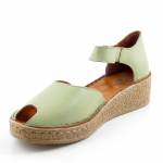 RIXA SHOES 58C2935 oliwkowe sandały damskie wl26