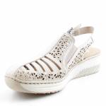 RIEKER 48763-60 beżowe sandały damskie wl26 TĘGOŚĆ E