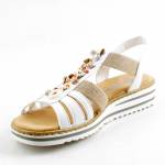 RIEKER V0656-80 białe sandały damskie wl26