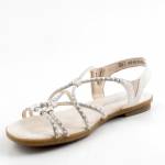 RIEKER 64270-60 srebrne sandały damskie wl26