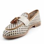 MACIEJKA HJ760-14 beżowe brązowe mokasyny damskie wl26