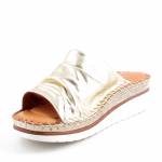 RIXA SHOES 58C2695 złote klapki damskie wl26