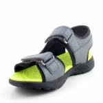 GEOX J45XC 015BC VANIETT C1267 szare limonka sandały dziewczynka wl26